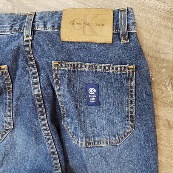 Vintage Calvin Klein High Rise Wide Leg Mom Jeans Sz 5 - Picture 5 of 9